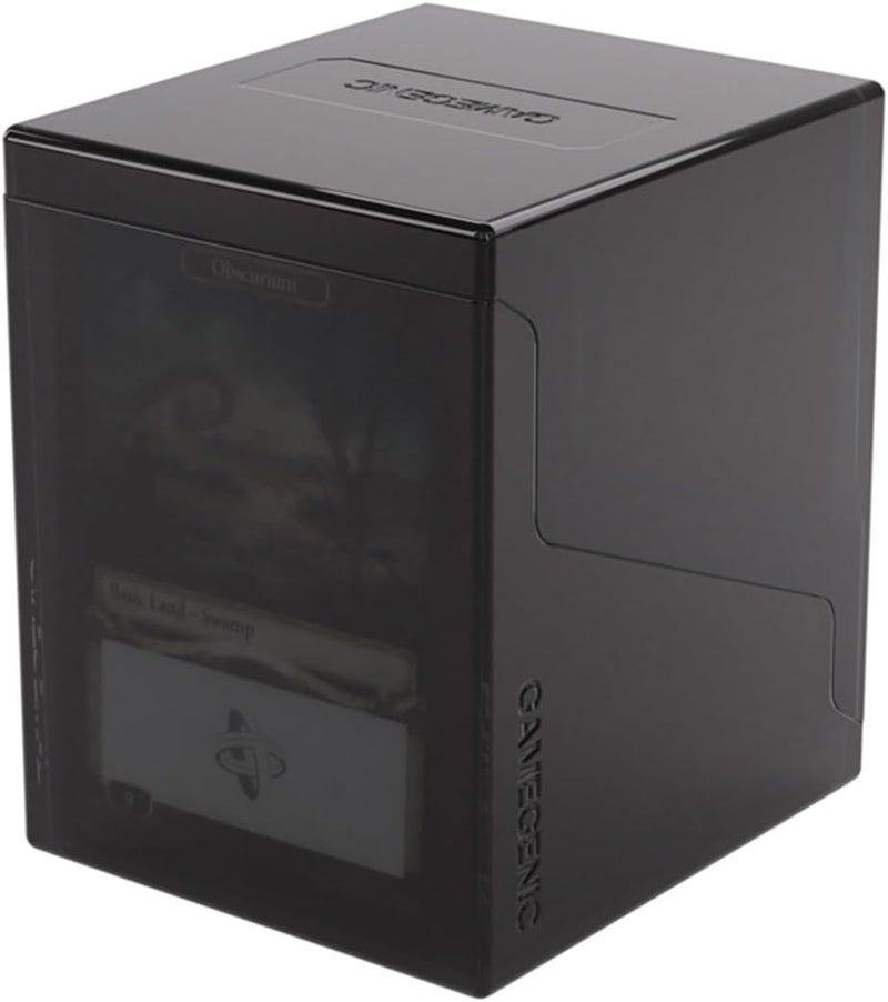 Gamegenic Bastion 100+ XL Deck Box - Compact, Secure, and Perfectly Organized for Your Trading Cards! Safely Protects 100+ Double-Sleeved Cards, Black Color, Made - Image 2